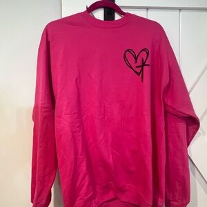 Hanes EcoSmart Bright Pink Sweatshirt
